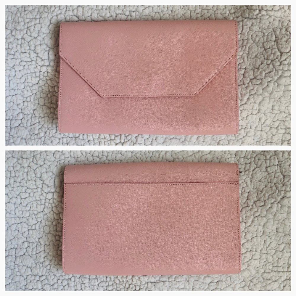 Halogen Blush Pink Envelope Wristlet Clutch